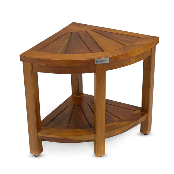 The SAGA, Teak Corner Shower Bench